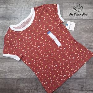 Arizona Jean Co. Short Sleeve Floral Tee Shirt Size M